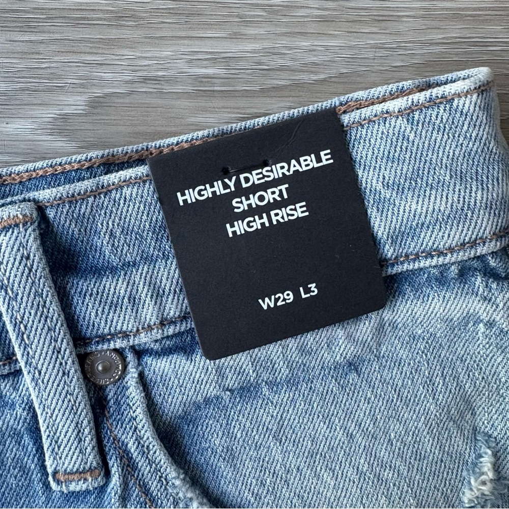 NWT High Rise Jean Shorts - Picture 3 of 5